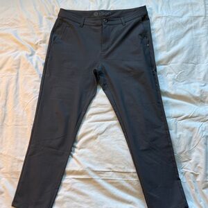 Vuori Men's Charcoal Performance Pants - 5 Pocket - 32W